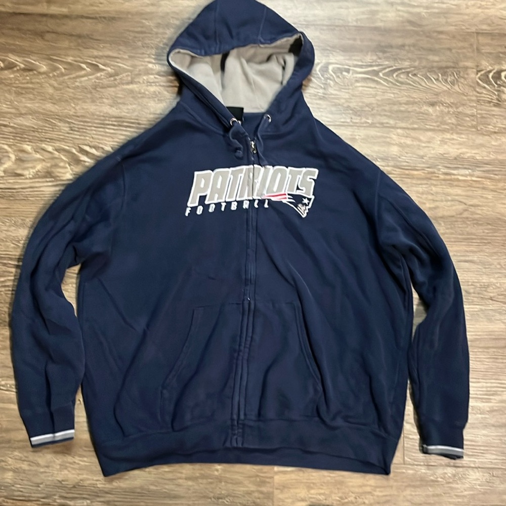 Blue Patriots Zip Up Hoodie